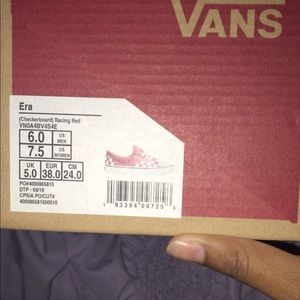 Red checkered vans